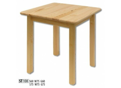 Mesa de comedor Madera Mesas Sala de estar Comedor 75x75 Madera maciza Mesas de comedor Madera maciza Mesa