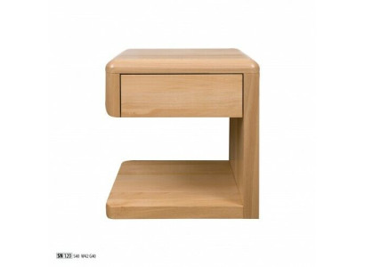 Mesita de noche de madera Mesitas de noche Mesa Consolas estilo campestre Roble Consolas Noche