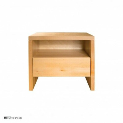 Mesita de noche Mesita de noche Mesita de noche Cómoda 1 cajón de auténtica madera artesanal