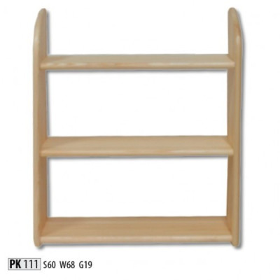 Estantería de pared de madera maciza de pino en madera maciza, estante de flores, estante colgante, estante nuevo.