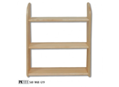 Estantería de pared de madera maciza de pino en madera maciza, estante de flores, estante colgante, estante nuevo.