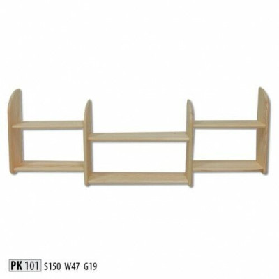 Estantería de madera maciza de pino 150 * 19 * 47 cm Librería Oficina Estante Madera real