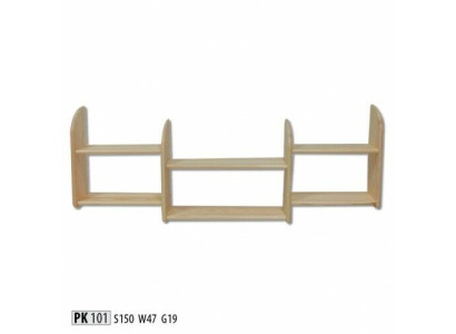 Estantería de madera maciza de pino 150 * 19 * 47 cm Librería Oficina Estante Madera real