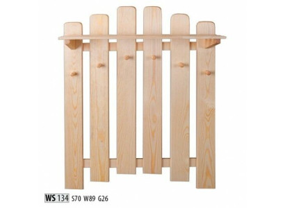 Garderobe Perchero de pared con 6 ganchos, panel de pared para el pasillo, panel de entrada.