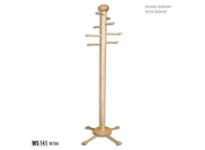 Soporte para ropa Perchero de madera percha de diseño con 8 ganchos