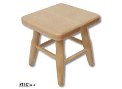 Taburete Taburete de madera Banqueta Haya maciza Silla Taburete Asiento de madera maciza Nueva