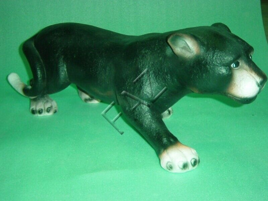 Diseño de estatua de figura de cabeza de Puma, escultura de figuras abstractas de jardín.