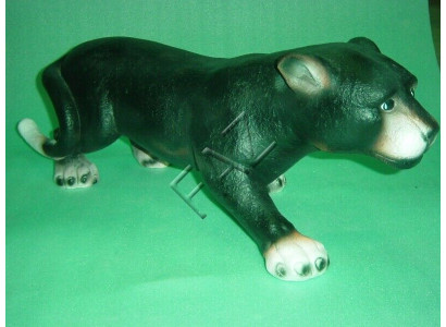 Diseño de estatua de figura de cabeza de Puma, escultura de figuras abstractas de jardín.