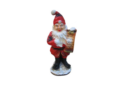 Figura de Santa Claus Estatua Decorativa Figuras Decorativas Escultura de Papá Noel 41cm Nuevo