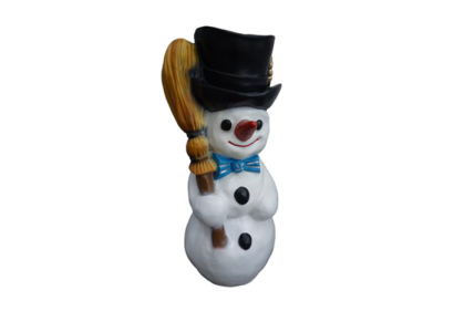 Muñeco de nieve Figura Estatua Decorativa Figuras Decorativas 43cm Invierno Nuevo Estatuas Nuevas Escultura