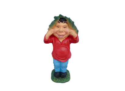 Figura de gnomo de jardín fea de 45 cm para arruinar tu propio jardín. Nuevo.