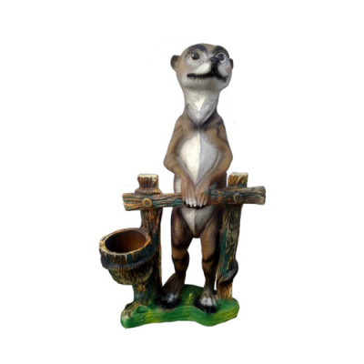 Estatua abstracta de figura de suricata decoración escultura estatua decorativa de jardín figuras 60 cm