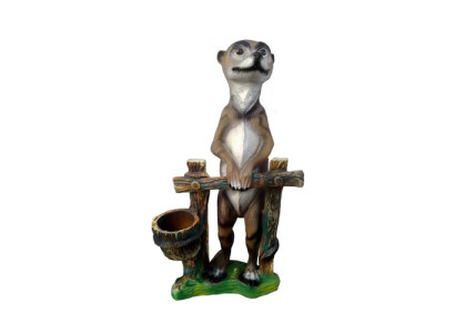 Estatua abstracta de figura de suricata decoración escultura estatua decorativa de jardín figuras 60 cm