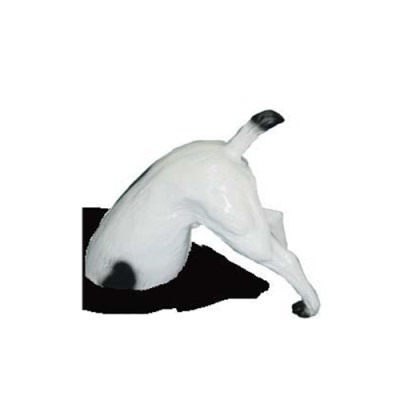 Estatua loca de jardín, perro con trasero, escultura de 35 cm, figuras estatuas.