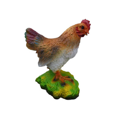 Gallina 32cm Figura Estatua Jardín Escultura Decorativa Esculturas Decoración
