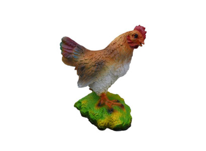 Gallina 32cm Figura Estatua Jardín Escultura Decorativa Esculturas Decoración