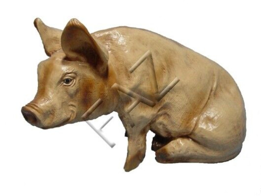 Diseño cerdo figura jardín estatua escultura figuras esculturas decoración c32