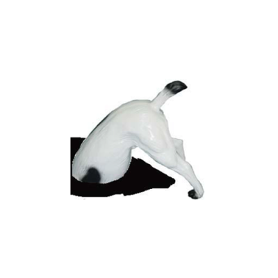 Loco figura de jardín estatua de perro con trasero 25 cm escultura figuras estatuas