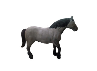 Escultura de plástico moderna y abstracta hermosa, altura de la figura de caballo 80 cm.
