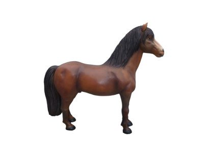 Figura de caballo a tamaño real decoración estatuas escultura jardín figuras decorativas 215 cm.
