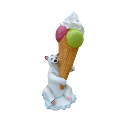 Figura de helado Estatua Soporte Heladería Restaurante Gastronomía Estatuas 215cm