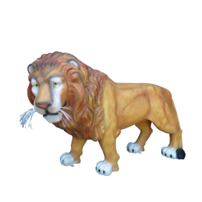Decoración de jardín Estatua de león del zoológico Figura Deco Estatuas Escultura Figuras 210 cm Nuevo