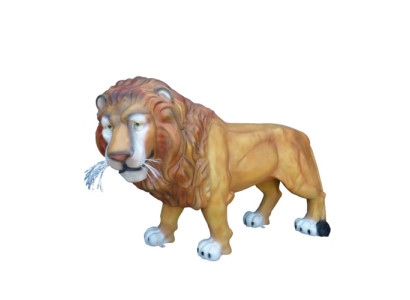 Decoración de jardín Estatua de león del zoológico Figura Deco Estatuas Escultura Figuras 210 cm Nuevo