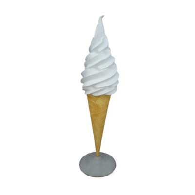 Figura de estatua de helado para heladería, restaurante, gastronomía.