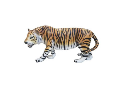 Estatua decorativa de tigre africano para el jardín, figuras y estatuas de 175 cm de tamaño real.