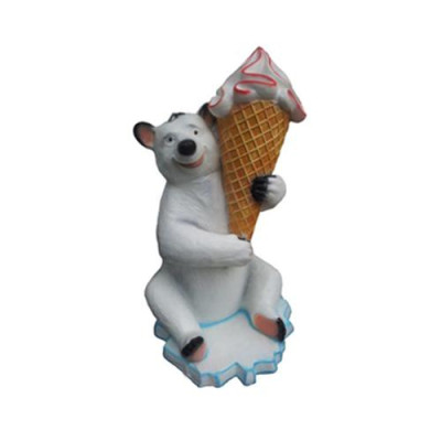 Estátua de helado de mostrador para heladería restaurante gastronomía estatuas de helado 128 cm