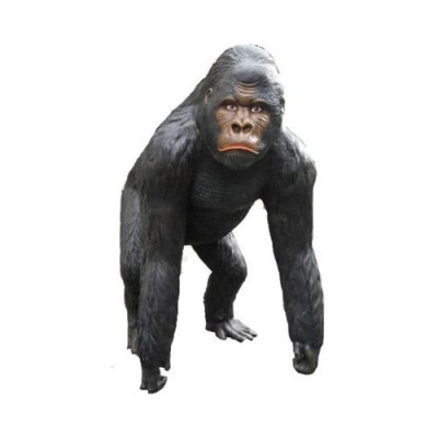 Estátua decorativa de gorila para jardín, estatuas de 130 cm de tamaño natural, figuras de plástico.