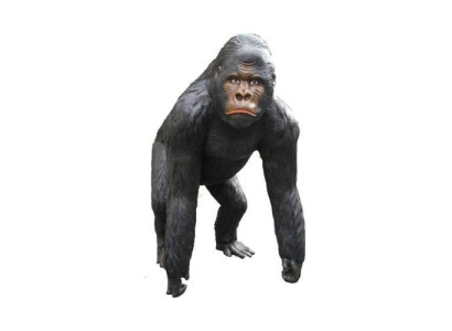 Estátua decorativa de gorila para jardín, estatuas de 130 cm de tamaño natural, figuras de plástico.