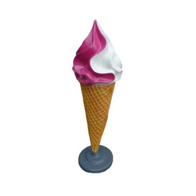 Figura de helado de crema Soporte de estatua Establecimiento de helados Estatuas de 195 cm Restaurante