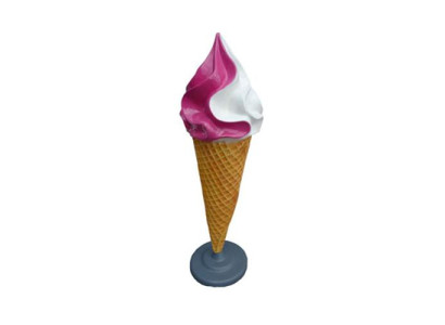 Figura de helado de crema Soporte de estatua Establecimiento de helados Estatuas de 195 cm Restaurante