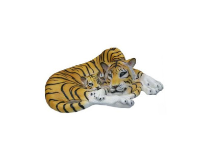 Estátua decorativa de leopardo para jardín, figuras de estatuas de 35x80cm hechas a mano en plástico nuevo.