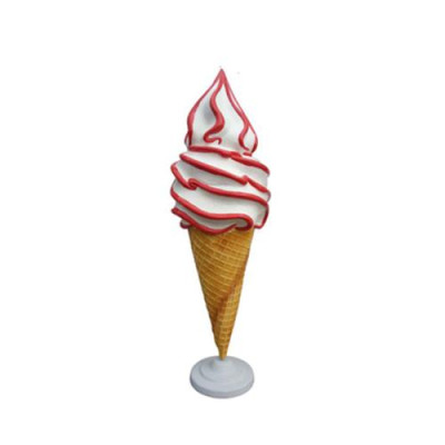 Estátua de figura de helado para heladería y gastronomía, estatua nueva.