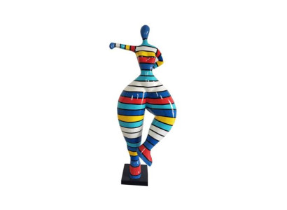 Escultura abstracta moderna de bailarina, estatua de figura de bailarina. Esculturas modernas.
