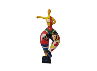 bailarina figura figuras abstractas estatuas estatua moderna pintada en color nueva 85cm