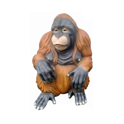 Figura de orangután, figuras abstractas, estatuas modernas pintadas nuevas, estatua de 79 cm.
