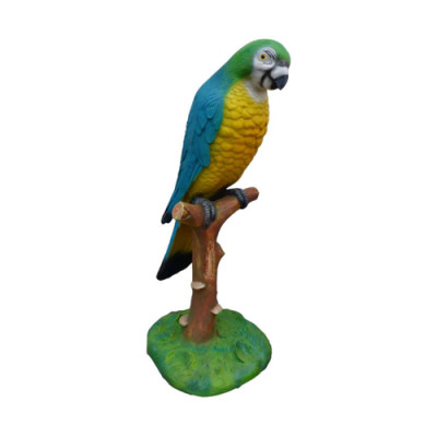 Figura de loro, figura de pájaro, figuras abstractas, estatuas modernas pintadas, nueva estatua de 110 cm.