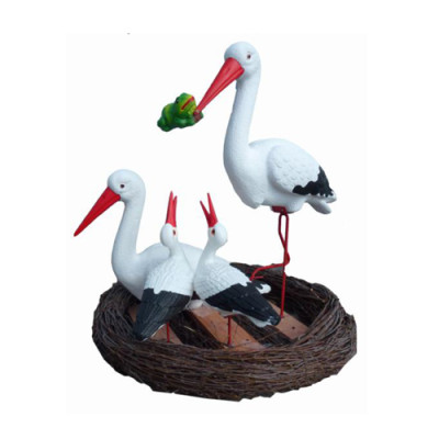 Storch Vogel figura abstracta figuras modernas pintadas nuevas estatua de 80 cm estatuas nuevas