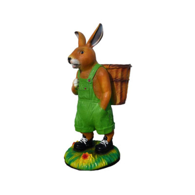 Figura de conejo, figuras abstractas, estatuas modernas, estatua pintada de colores brillantes, 110 cm.