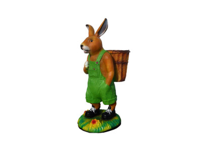 Figura de conejo, figuras abstractas, estatuas modernas, estatua pintada de colores brillantes, 110 cm.