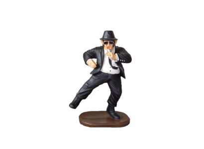 Figura de decoración Estatua Escultura 90 cm Figuras Estatuas Esculturas Baile Hombres Negros P121