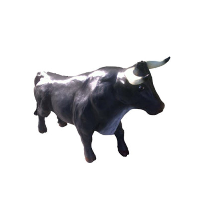 Estátua decorativa de toro para jardín, figura de 110 cm de tamaño natural, estatua de plástico.