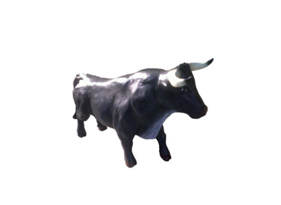 Estátua decorativa de toro para jardín, figura de 110 cm de tamaño natural, estatua de plástico.