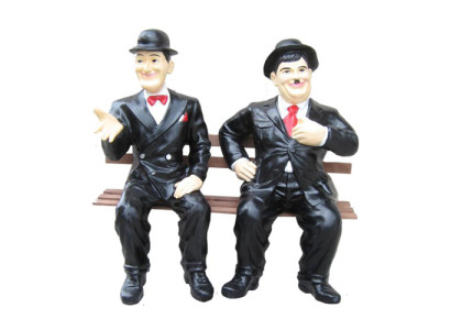 Figura de decoración Estatua Escultura 60 cm Figuras Estatuas Esculturas Laurel Hardy P90