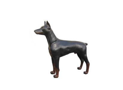 Dobermann perro engaño protección contra robos perro de combate decoración estatua escultura