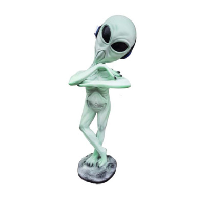 Figura de decoración estatua escultura de 92 cm Figuras estatuas esculturas jardín Alien P136
