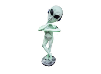Figura de decoración estatua escultura de 92 cm Figuras estatuas esculturas jardín Alien P136